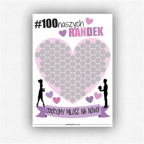 plakat zdrapka dla par 100 naszych randek|Plakat Zdrapka Dla Par 100 Naszych Randek